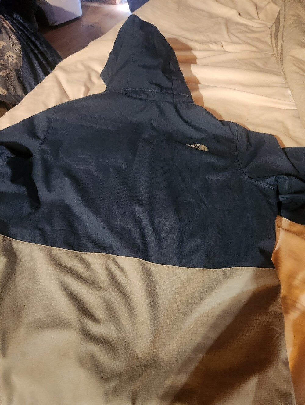 The North Face Two-Tone Hooded Jacket - Navy & Gray